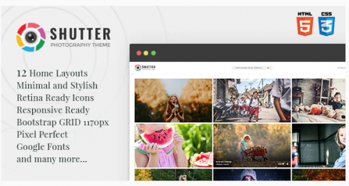 Shutter – Photography HTML5 Template shutter photography html template