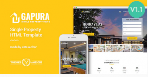 Single Property HTML Template – Gapura single property html template gapura