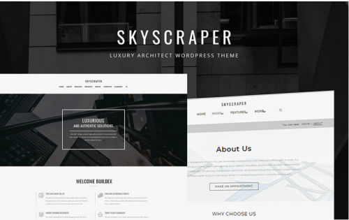 Skyscraper – Architecture And Construction WordPress Theme skyscraper architecture and construction wordpress theme