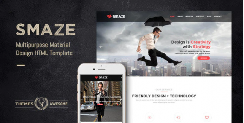 Smaze – Multipurpose Material Design HTML Template smaze multipurpose material design html template