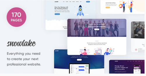 Snowlake – Creative Business & Startup Template snowlake creative business startup template