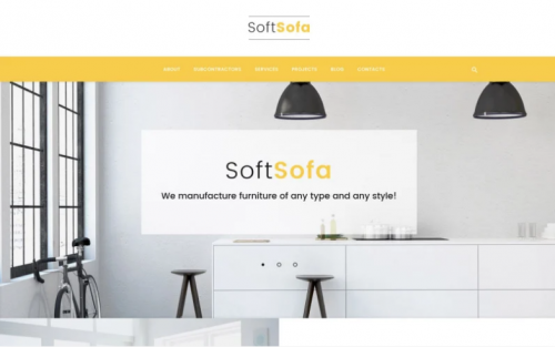 Soft Sofa – Furniture & Manufacturing Company WordPress Theme soft sofa furniture manufacturing company wordpress theme