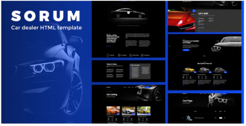 Sorum – Car Dealer HTML Template sorum car dealer html template