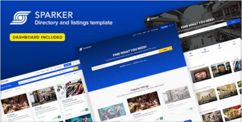 Sparker – Directory and Listings Template sparker directory and listings template