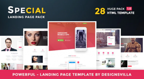 Special – Landing Page HTML Pack special landing page html pack