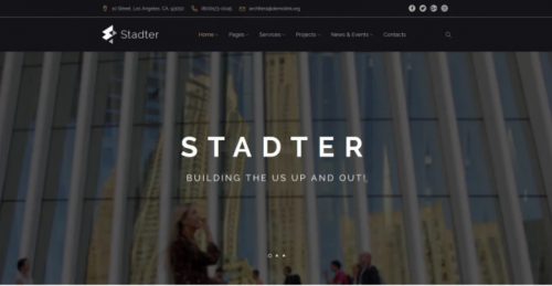 Stadter – Construction Company WordPress Theme stadter construction company wordpress theme