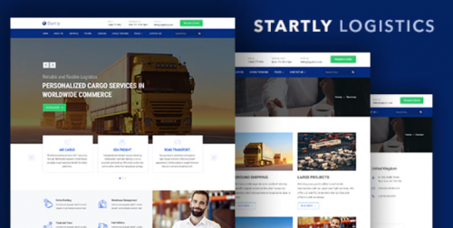 Start.ly — Logistics, Cargo & Transportation Website Template start ly — logistics cargo transportation website template