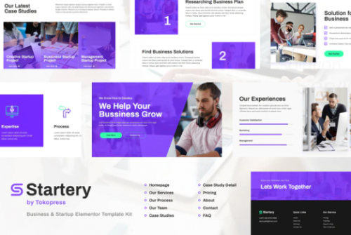 Startery | Business & Startup Elementor Template Kit startery business startup elementor template kit