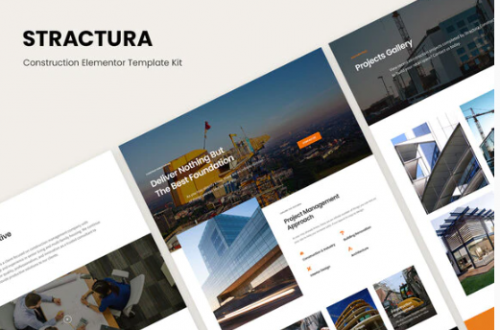 Stractura – Construction Elementor Template Kit stractura construction elementor template kit