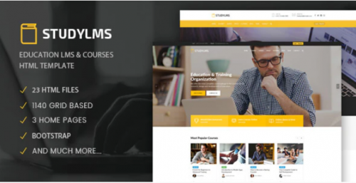 Studylms – Education LMS & Courses HTML Template studylms education lms courses html template