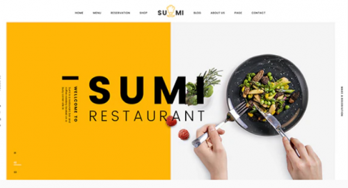 Sumi Restaurant HTML Template sumi restaurant html template