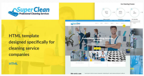 Super Clean – Cleaning Services HTML Template super clean cleaning services html template