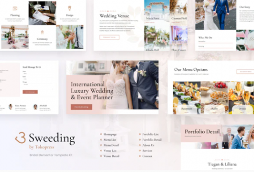 Sweeding – Wedding Elementor Template Kit sweeding wedding elementor template kit