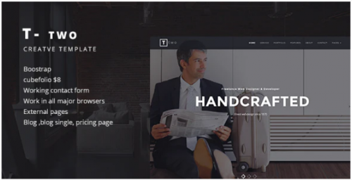 T- TWO Creative Business Template t two creative business template