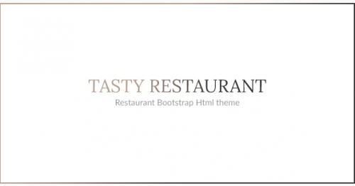 TASTY – RESTAURANT HTML TEMPLATE tasty restaurant html template