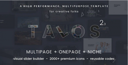 Talos – Creative Multipurpose HTML Template talos creative multipurpose html template