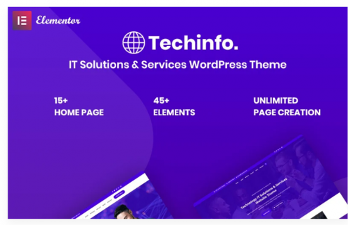 Techinfo – IT Solutions & Services WordPress Theme techinfo it solutions services wordpress theme