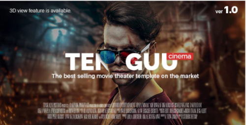 Tenguu Cinema – Movie theatre HTML Template tenguu cinema movie theatre html template