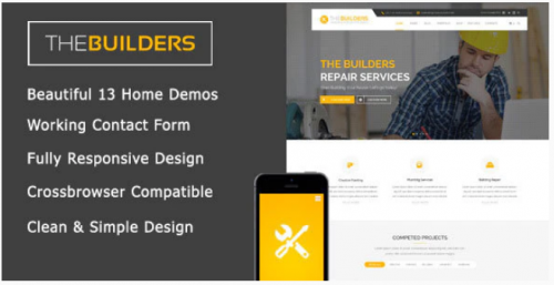 The Builders – Construction HTML Template the builders construction html template