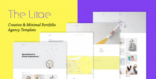The Litae – Creative & Minimal Portfolio / Agency Template the litae creative minimal portfolio agency template