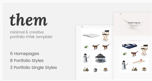 Them – Minimal and Creative Portfolio HTML Template them minimal and creative portfolio html template