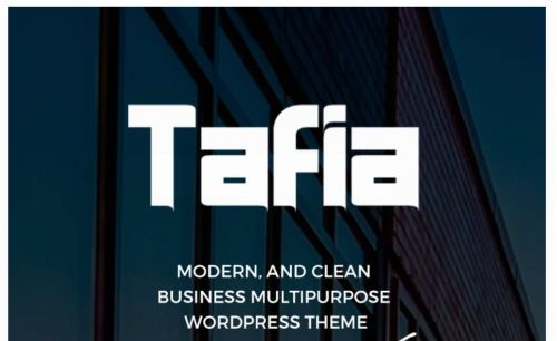 Tafia – Creative Business WordPress Theme tofito business theme wordpress theme