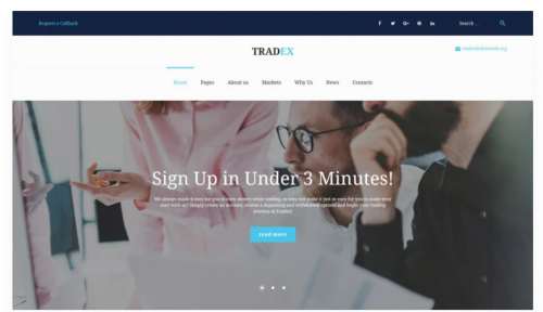 Tradex – Forex Trading WordPress Theme tradex forex trading wordpress theme