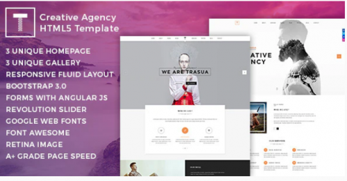 Trasua – Creative Agency HTML5 Template trasua creative agency html template