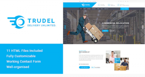 Trudel – Moving Business HTML Template trudel moving business html template