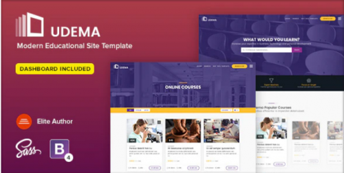 Udema – Educational Site Template udema educational site template