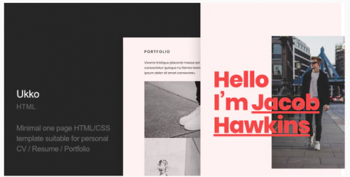 Ukko – Personal Portfolio HTML Template ukko personal portfolio html template