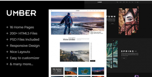 Umber | Photography HTML5 Template umber photography html template