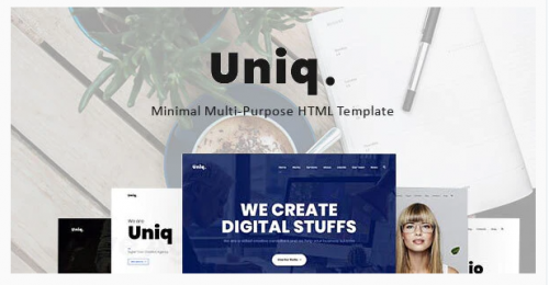 Uniq – Minimal Multipurpose Creative HTML Template uniq minimal multipurpose creative html template