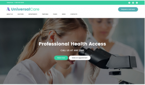 UniversalCare – Medical Center Responsive WordPress Theme universalcare medical center responsive wordpress theme