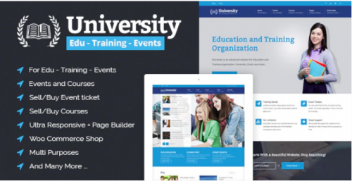 University – Education, Event and Course HTML Template university education event and course html template