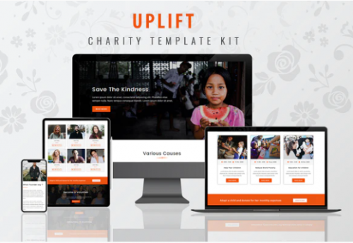 Uplift – Charity Template Kit uplift charity template kit