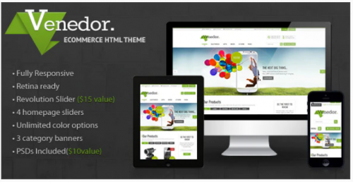 Venedor – Premium Bootstrap Ecommerce HTML5 Template venedor premium bootstrap ecommerce html template