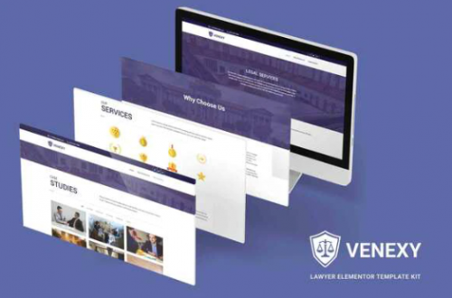 Venexy – Lawyer Elementor Kit venexy lawyer elementor kit