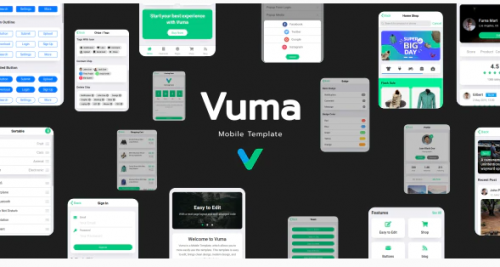 Vuma – Mobile Template vuma mobile template