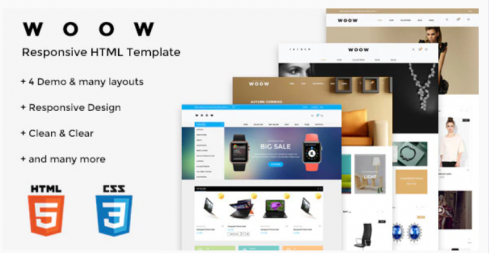 WOOW – HTML eCommerce Template woow html ecommerce template