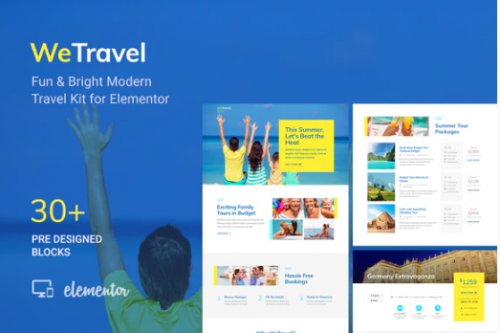 WeTravel – Travel and Tourism Template Kit wetravel travel and tourism template kit