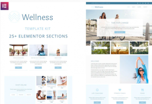 Wellness – Elementor Template Kit wellness elementor template kit