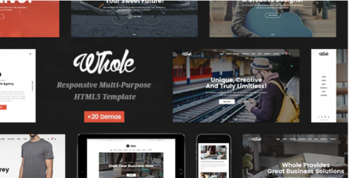 Whole – Responsive Multi-Purpose HTML5 Template whole responsive multi purpose html template