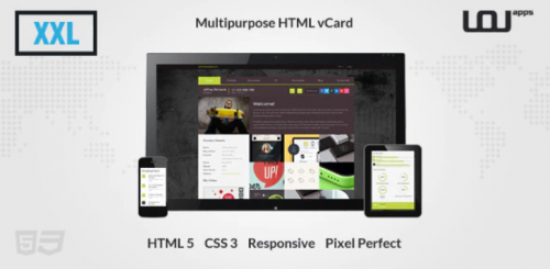 XXL – Multipurpose HTML vCard xxl multipurpose html vcard