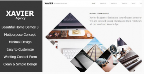 Xavier – Portfolio and Agency HTML theme xavier portfolio and agency html theme