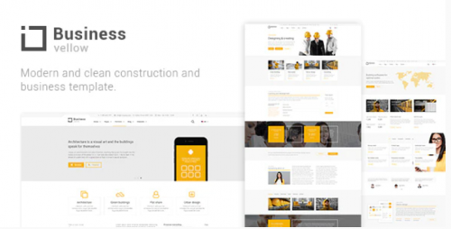 Yellow Business – Construction Template yellow business construction template