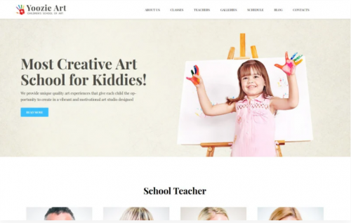 Yoozie – Children Art School WordPress Theme yoozie children art school wordpress theme