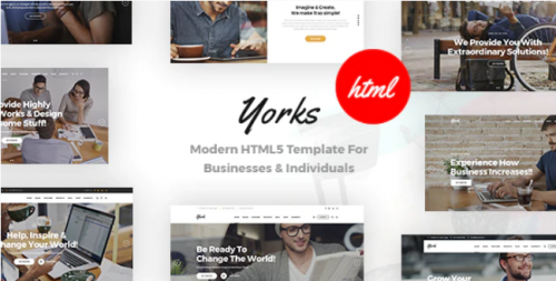 Yorks – Modern HTML5 Template For Businesses & Individuals yorks modern html template for businesses individuals