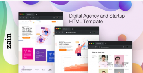 Zain – Digital Agency and Startup HTML Template zain digital agency and startup html template