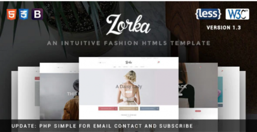 Zorka – An Intuitive Fashion HTML5 Template zorka an intuitive fashion html template